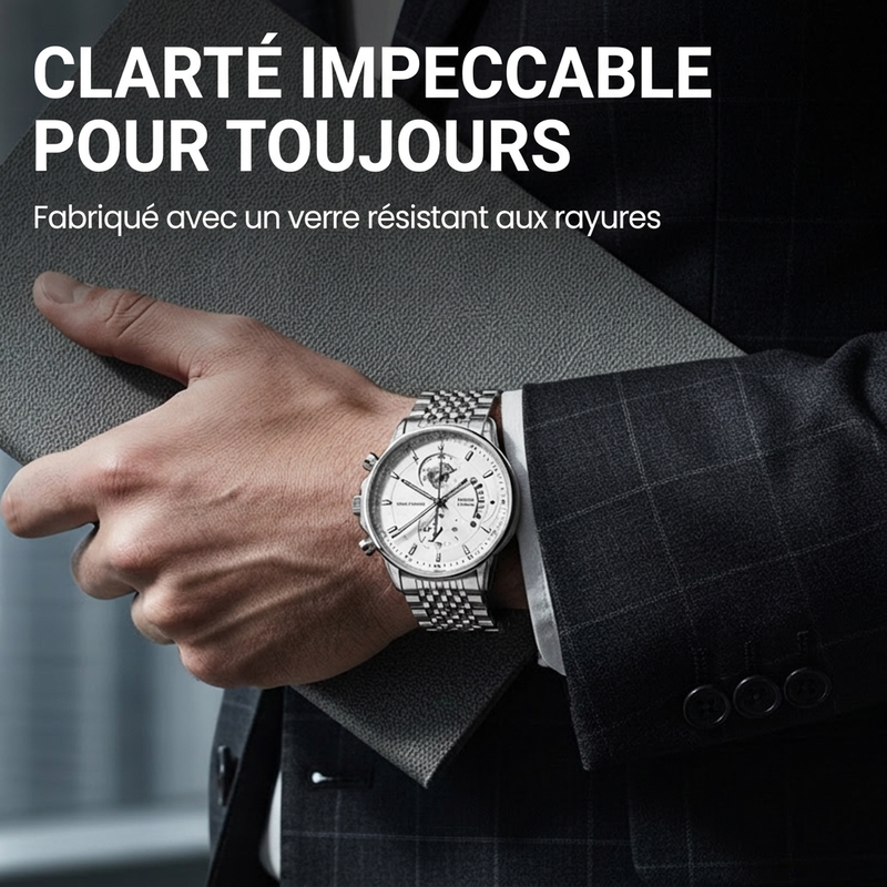 Montre à quartz pour homme, étanche et lumineuse
