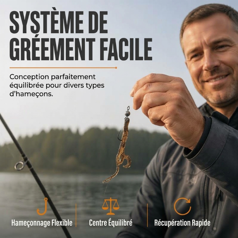 Leurres souples réalistes en forme de crevette flottante