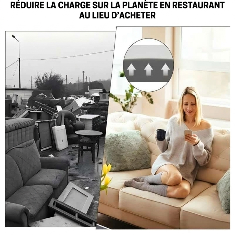 Support pour coussin de canapé pour siège affaissé