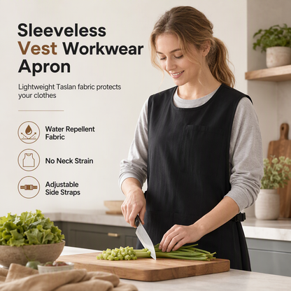 🧑🍳☕ PROMO FLASH : 50% DE RÉDUCTION ! Tablier-Gilet Ergonomique Imperméable & Anti-Graisse – Épaules Déchargeables, Poches Multiples & Sangles Réglables for un Confort Total Sans Pression sur le Cou ✨