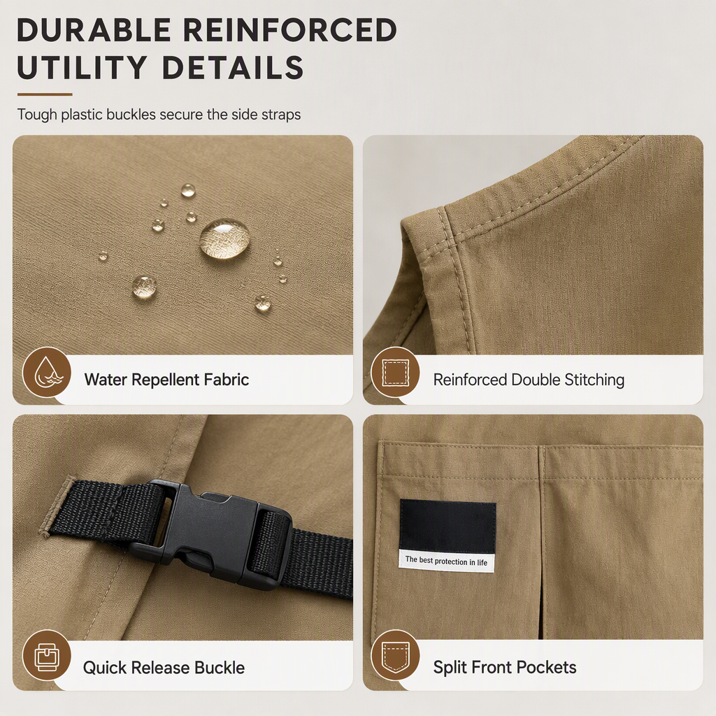 🧑🍳☕ PROMO FLASH : 50% DE RÉDUCTION ! Tablier-Gilet Ergonomique Imperméable & Anti-Graisse – Épaules Déchargeables, Poches Multiples & Sangles Réglables for un Confort Total Sans Pression sur le Cou ✨