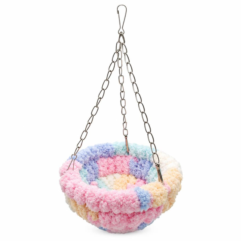 ⏰ Hamac d'hiver en coton forme nid d'oiseau – Offrez à votre perroquet, calopsitte ou perruche ondulée un espace douillet pour dormir et se balancer ✨