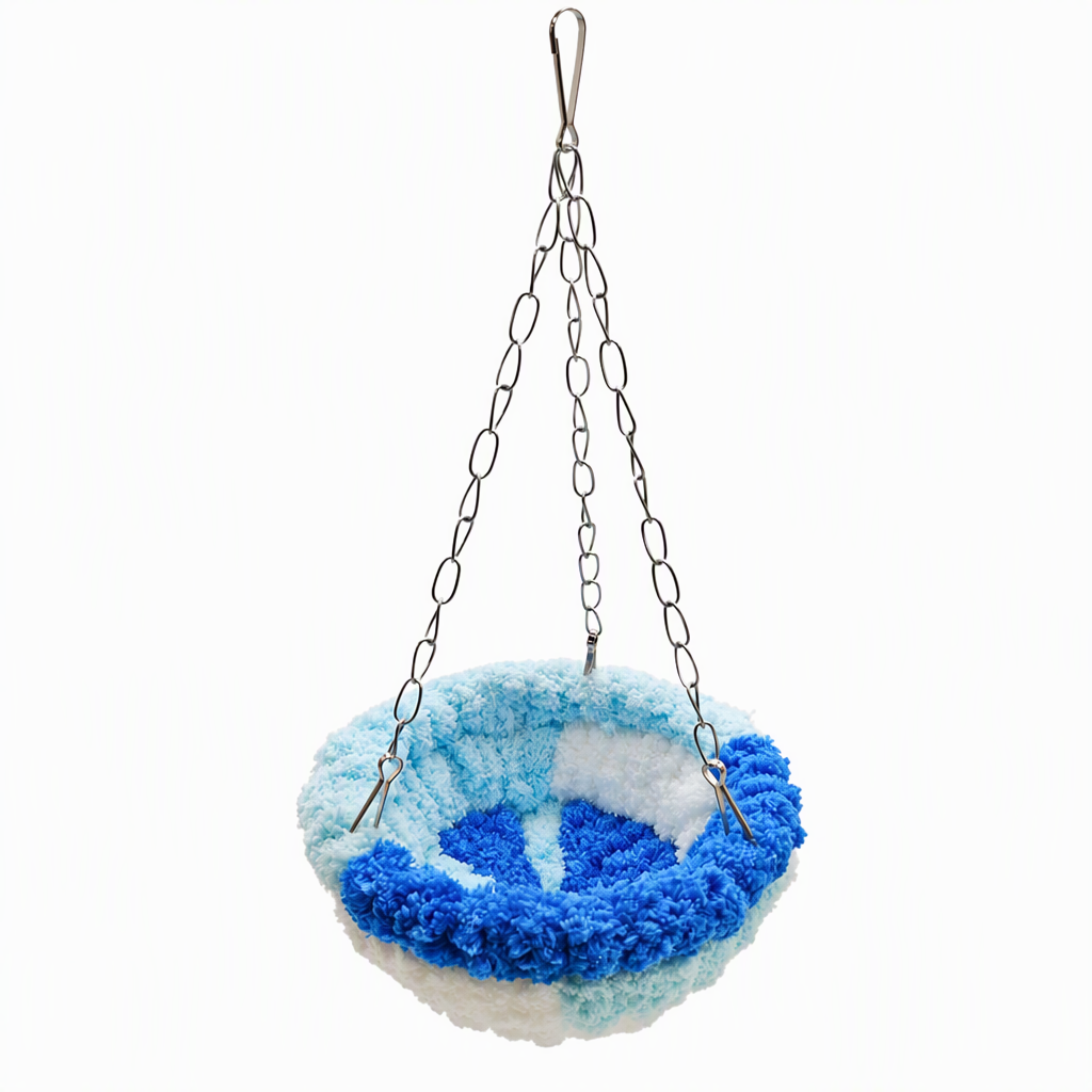 ⏰ Hamac d'hiver en coton forme nid d'oiseau – Offrez à votre perroquet, calopsitte ou perruche ondulée un espace douillet pour dormir et se balancer ✨