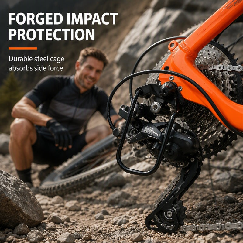 🛡️ 50% DE RÉDUCTION! 🚲 Protège-dérailleur – Acier massif & installation rapide ✨