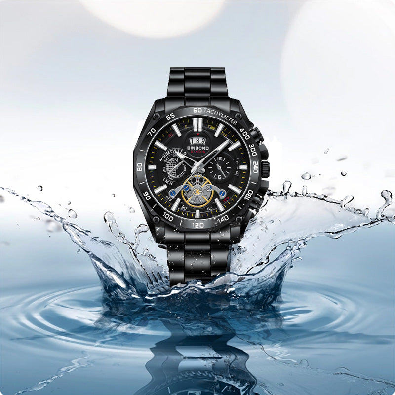 ⌚ PROMO FLASH : 50% DE RÉDUCTION ! Montre Homme en Acier Inoxydable – Mouvement Quartz de Haute Précision, Étanchéité 30M & Aiguilles Luminescentes for un Style Élégant du Bureau aux Sorties Décontractées ✨