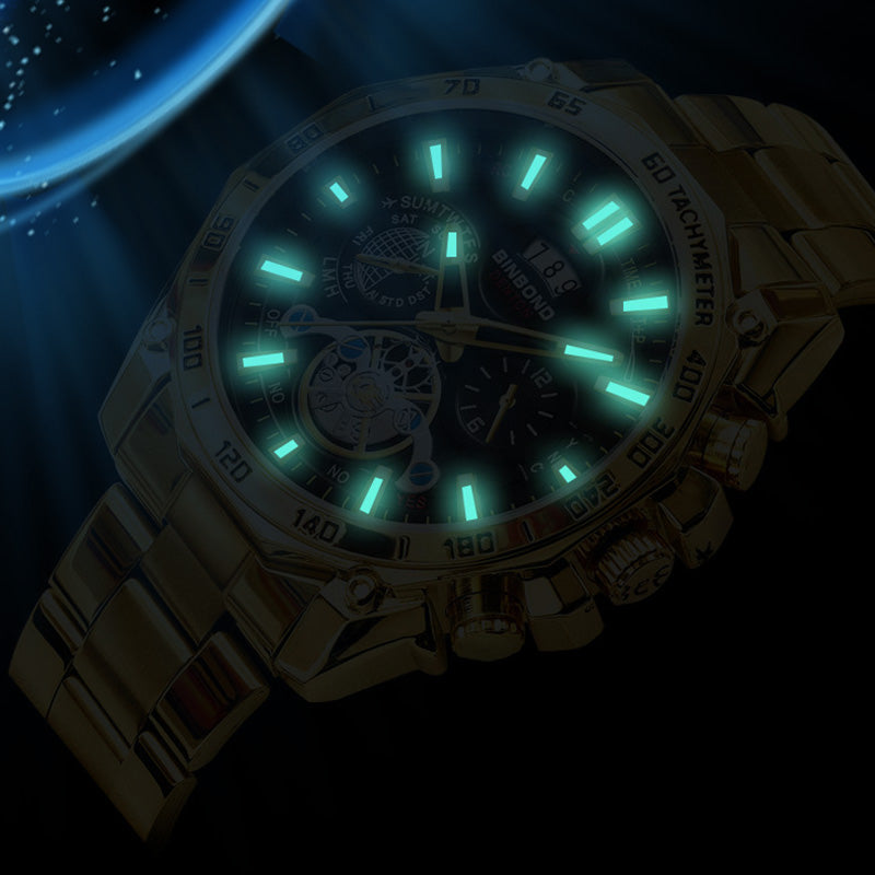 ⌚ PROMO FLASH : 50% DE RÉDUCTION ! Montre Homme en Acier Inoxydable – Mouvement Quartz de Haute Précision, Étanchéité 30M & Aiguilles Luminescentes for un Style Élégant du Bureau aux Sorties Décontractées ✨