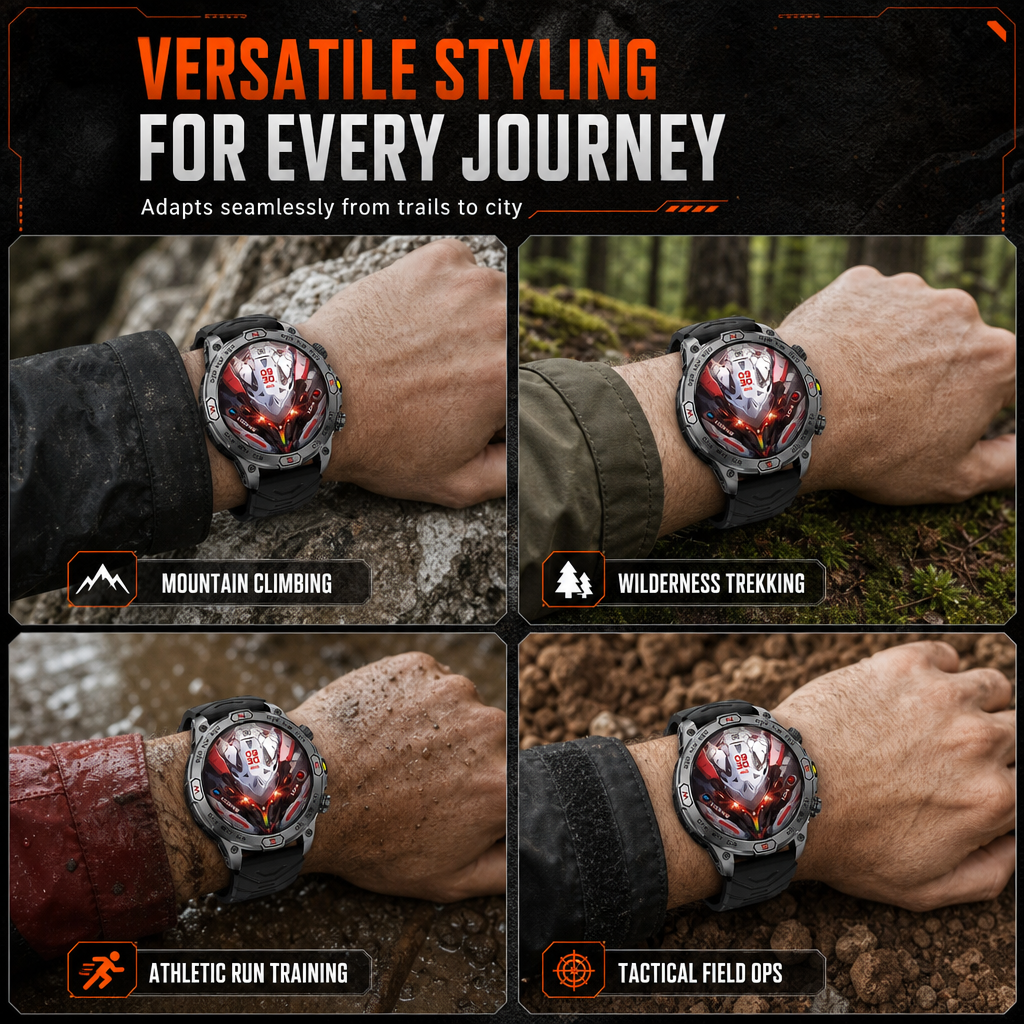 ⏳Offre limitée -50%⏰ Montre connectée robuste avec appels Bluetooth et suivi santé⌚⛰️