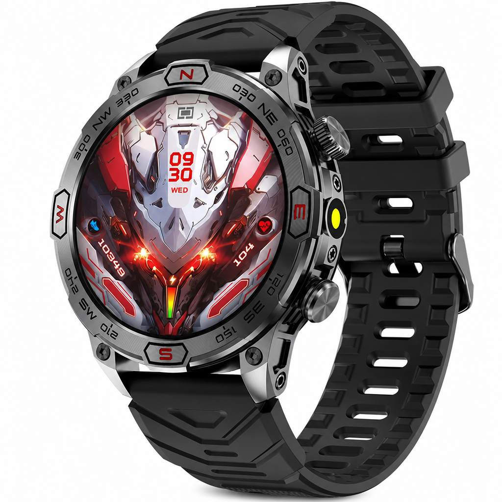 ⏳Offre limitée -50%⏰ Montre connectée robuste avec appels Bluetooth et suivi santé⌚⛰️