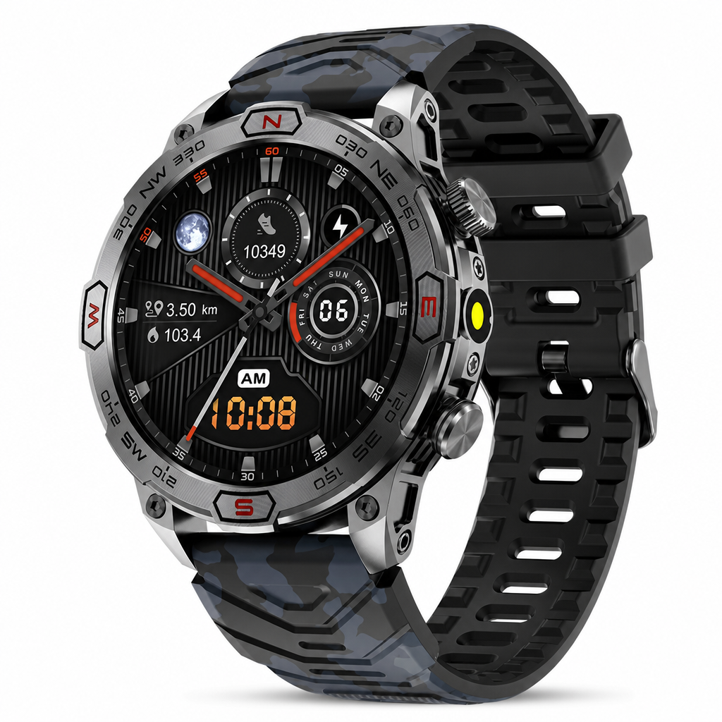 ⏳Offre limitée -50%⏰ Montre connectée robuste avec appels Bluetooth et suivi santé⌚⛰️