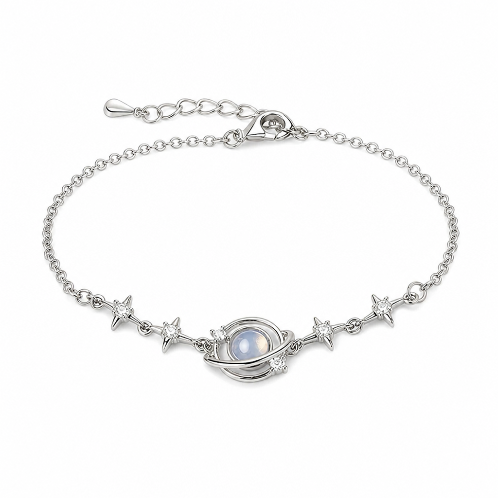 ⏳Offre limitée : -50%⏰Collier argent 925 planète et étoile — Un cadeau élégant de bijoux célestes pour vous et votre meilleur ami🪐✨