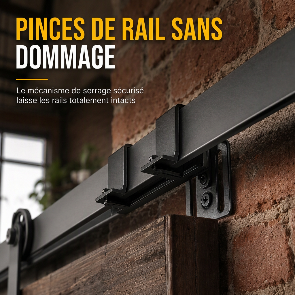 📢📢50% DE RÉDUCTION !! ⏰Mécanisme de fermeture en douceur pour porte coulissanne – Sans perçage, Fermeture silencieuse, Durable ✨