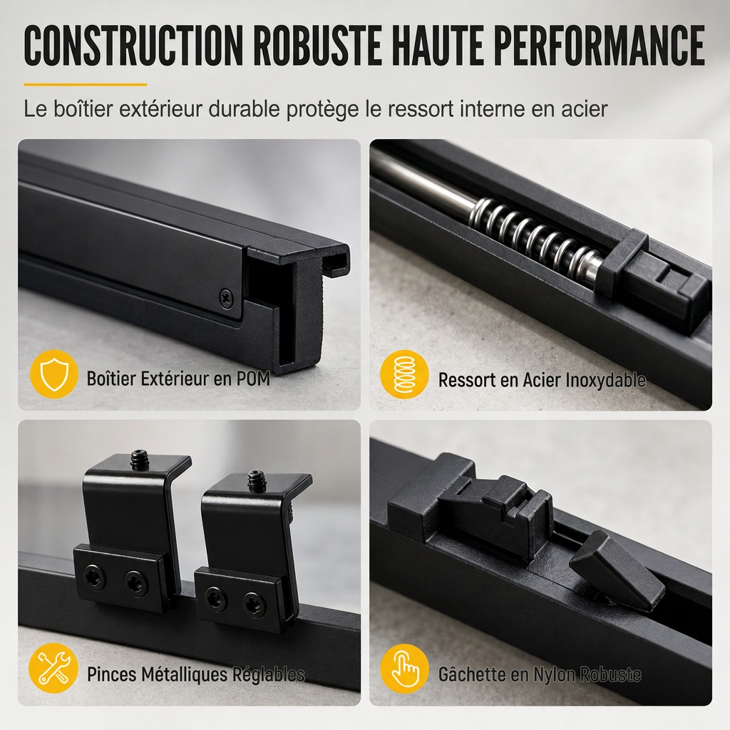 📢📢50% DE RÉDUCTION !! ⏰Mécanisme de fermeture en douceur pour porte coulissanne – Sans perçage, Fermeture silencieuse, Durable ✨