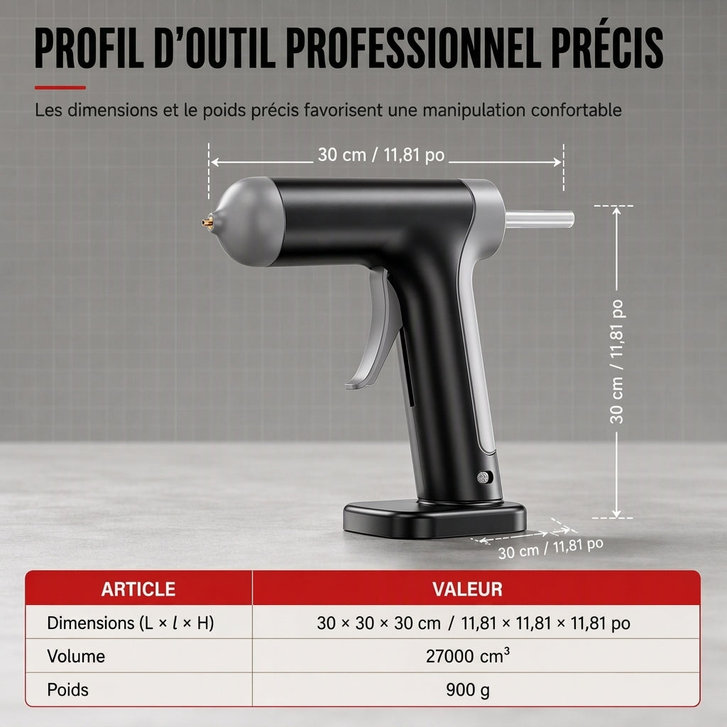 📢📢 -50% !! ⏰ Pistolet à colle chaude sans fil, avec batterie rechargeable 2000mAh et buse en cuivre, incluant 10 bâtons de colle pour travaux manuels DIY et usage domestique