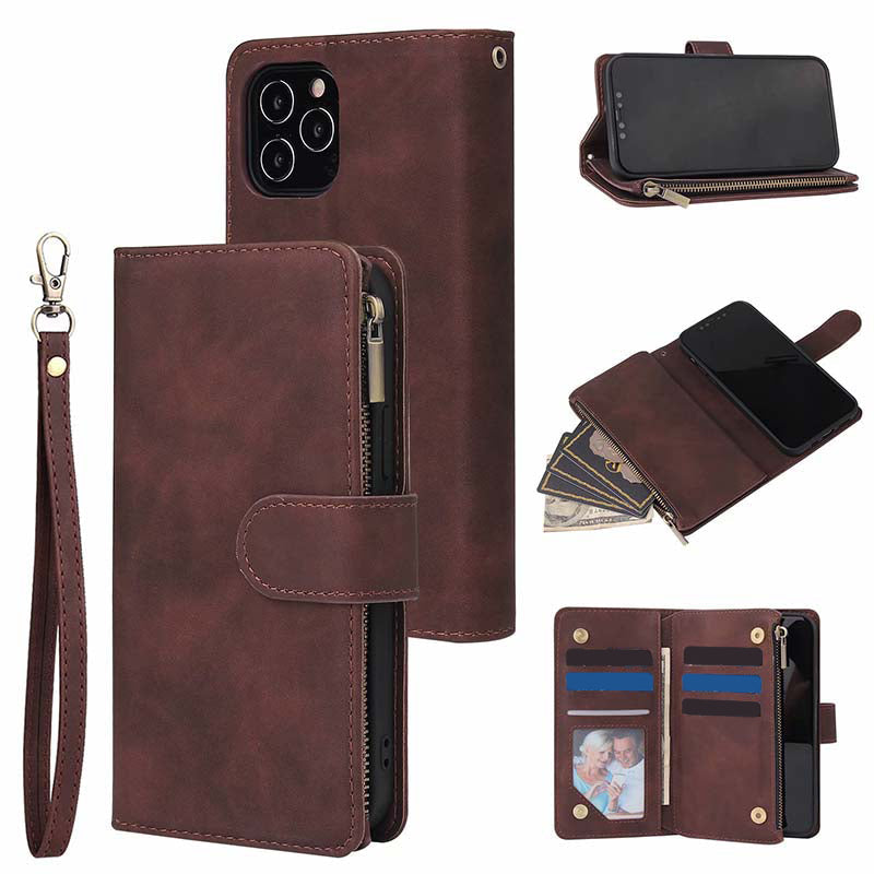 📱 -50% POUR UNE DURÉE LIMITÉE ! 🧟 Étui Portefeuille Magnétique en Cuir PU 2-en-1 – Détachable, Multi-Rangements, Support Intégré ✨