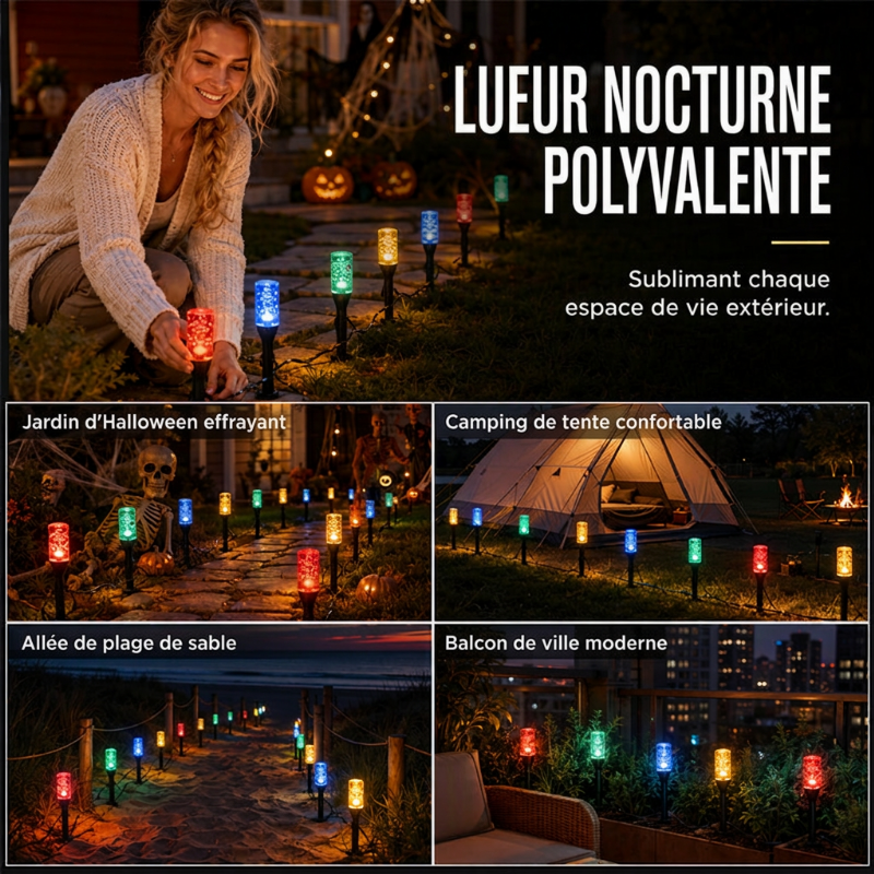 ⏳Offre spéciale à durée limitée☀️Lampe à piquet solaire pour allée🌿