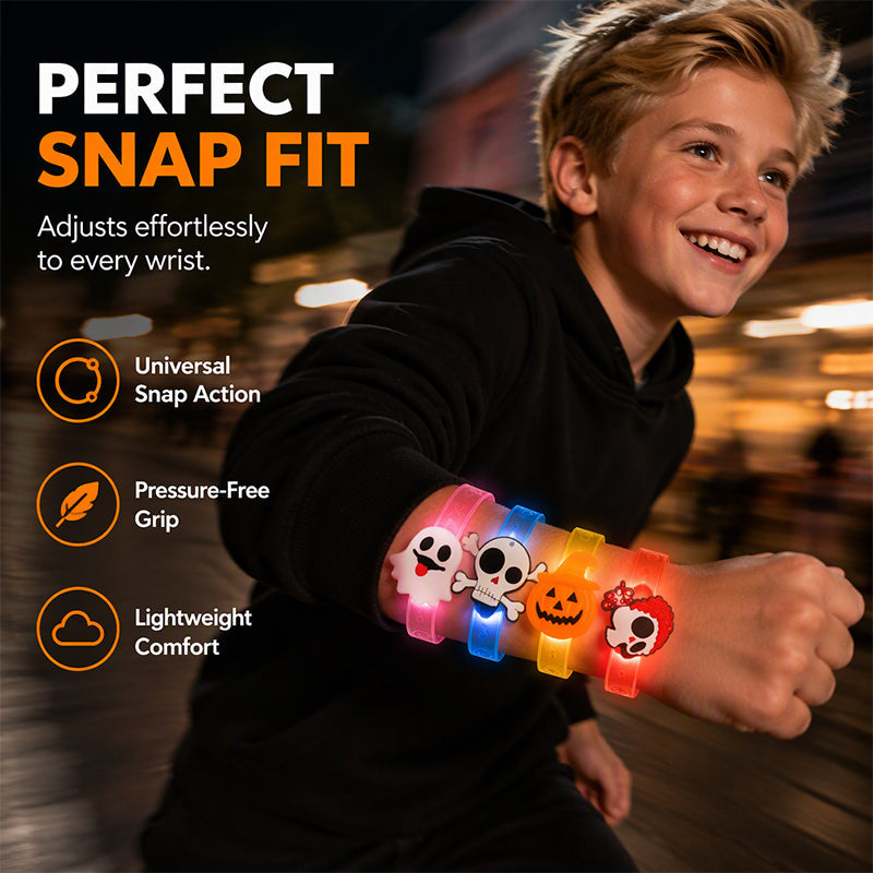 Bracelet Lumineux LED d'Halloween pour Enfants