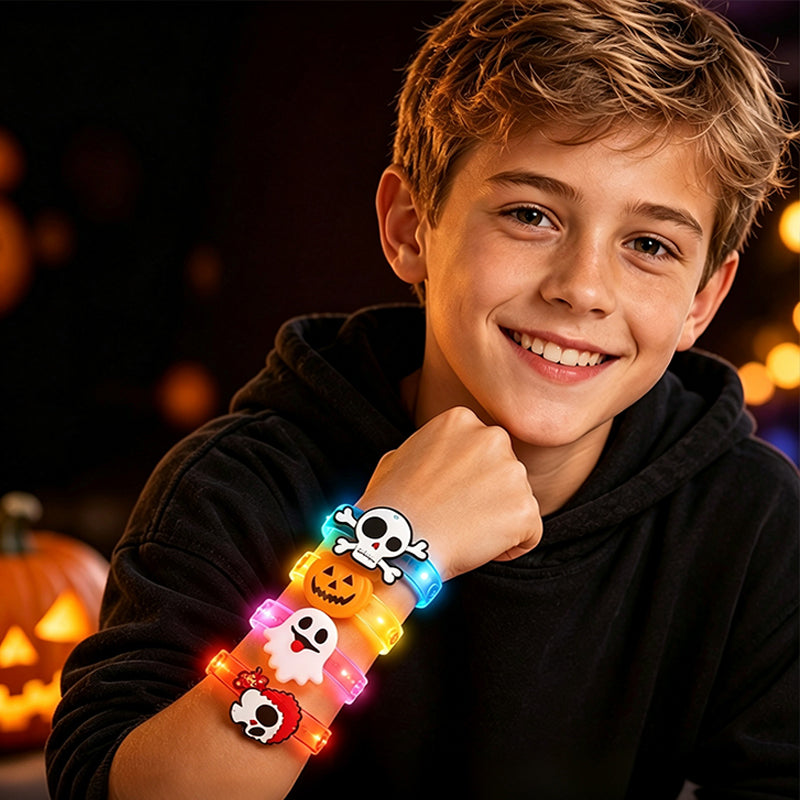 Bracelet Lumineux LED d'Halloween pour Enfants