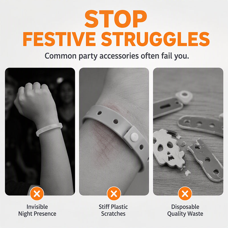 Bracelet Lumineux LED d'Halloween pour Enfants