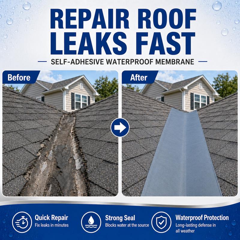 🛡️🌧 Membrane d'Étanchéité en Polymère pour Toitures en Tôle Prélaquée – Résistante au Froid, Flexible et 3 Ans de Conservation