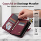 📱 -50% POUR UNE DURÉE LIMITÉE ! 🧟 Étui Portefeuille Magnétique en Cuir PU 2-en-1 – Détachable, Multi-Rangements, Support Intégré ✨