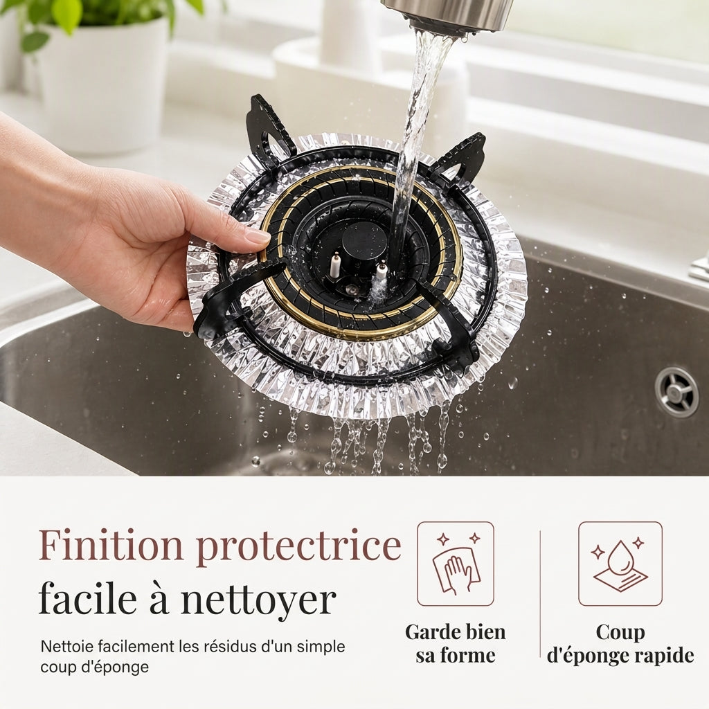 🍳 OFFRE LIMITÉE : -50% ! 🔥 Lot de 10 Feuilles de Protection Résistantes pour Plaques à Gaz – Récupération des Coulis dans la Cuvette Profonde & Protection de la Table de Cuisson 🛡️