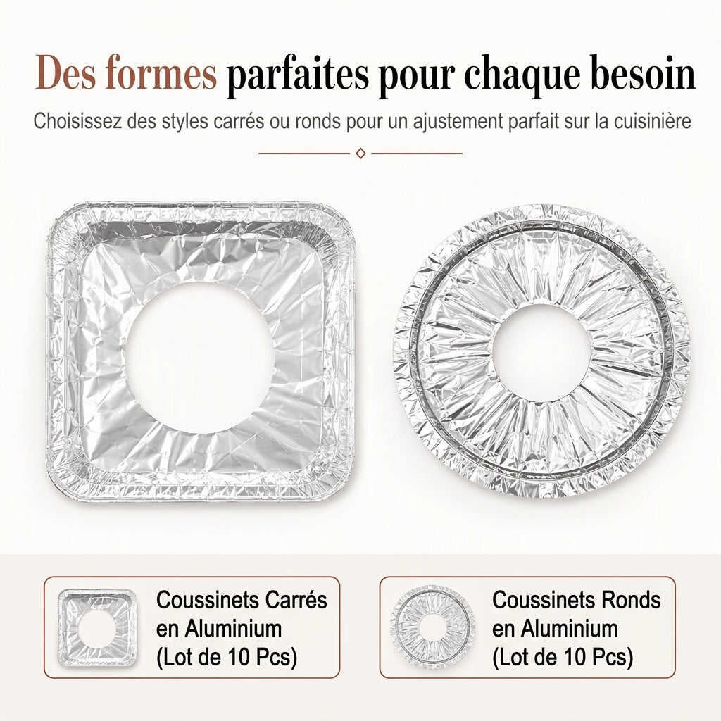 🍳 OFFRE LIMITÉE : -50% ! 🔥 Lot de 10 Feuilles de Protection Résistantes pour Plaques à Gaz – Récupération des Coulis dans la Cuvette Profonde & Protection de la Table de Cuisson 🛡️