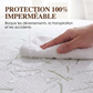 Protège-matelas imperméable en fibre de bambou