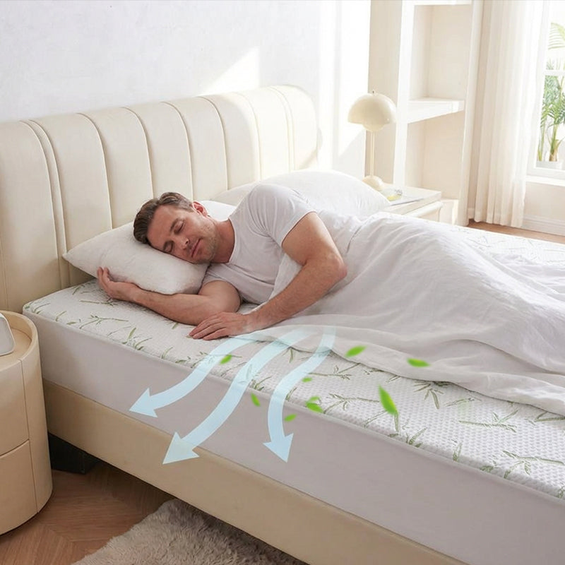 Protège-matelas imperméable en fibre de bambou