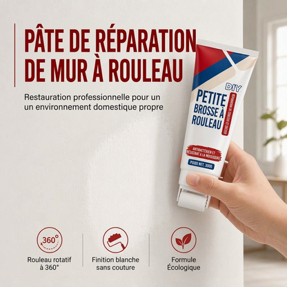 🧱🖌️✨ Pâte de réparation murale étanche avec petite brosse à rouleau intégrée
