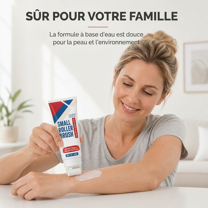 🧱🖌️✨ Pâte de réparation murale étanche avec petite brosse à rouleau intégrée