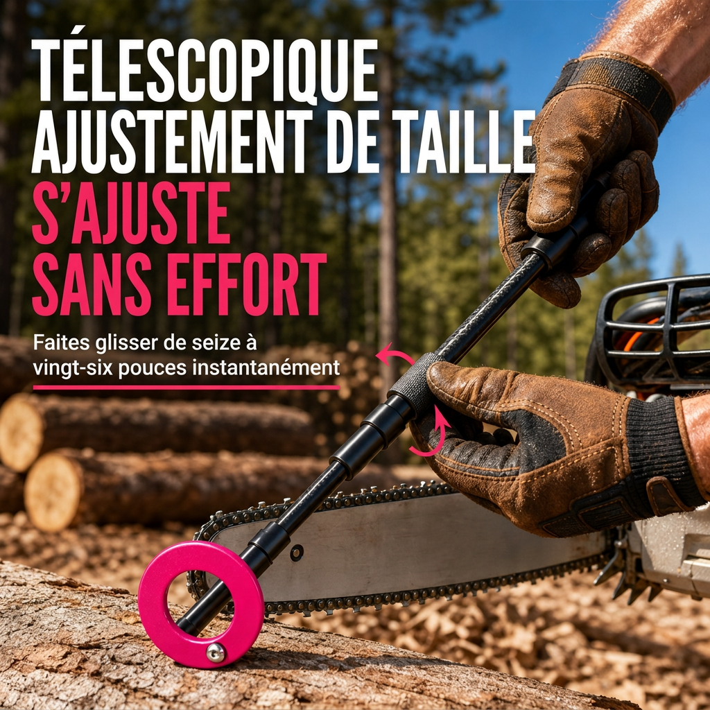 📢 -50% !! ⏰ Outil de marquage pour découpe de tronçonneuse – Guide d'alignement pour coupe du bois 🔧