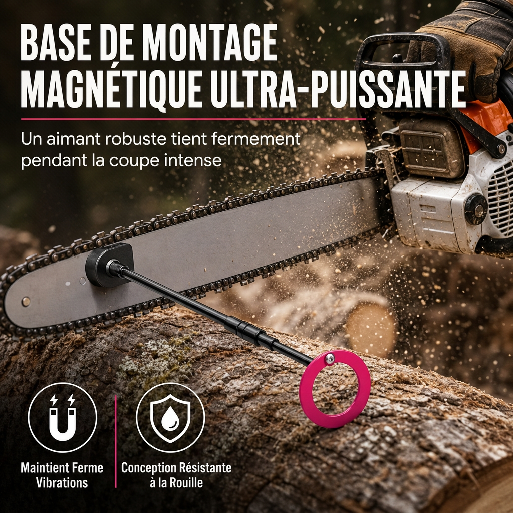📢 -50% !! ⏰ Outil de marquage pour découpe de tronçonneuse – Guide d'alignement pour coupe du bois 🔧