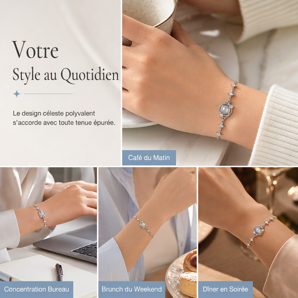 ⏳Offre limitée : -50%⏰Collier argent 925 planète et étoile — Un cadeau élégant de bijoux célestes pour vous et votre meilleur ami🪐✨