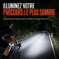 Lampe de vélo brillante, phare avant et feu arrière pour VTT, accessoires de cyclisme d'avertissement de sécurité pour la conduite de nuit