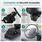 🚗 50% DE RÉDUCTION LIMITÉE DANS LE TEMPS! 👀 Miroir de rétroviseur à angle convexe large – 360° rotatif, incassable, double monture ✨