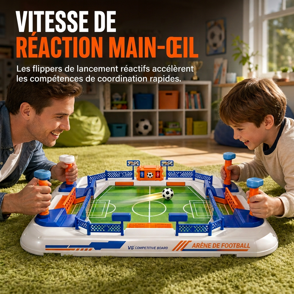 Jeu de babyfoot de combat à 2 joueurs, jouet de société interactif de babyfoot pour enfants