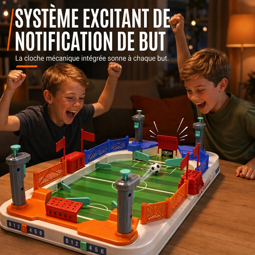 Jeu de babyfoot de combat à 2 joueurs, jouet de société interactif de babyfoot pour enfants