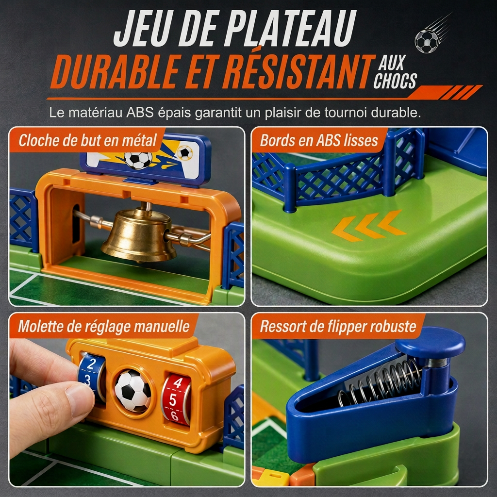 Jeu de babyfoot de combat à 2 joueurs, jouet de société interactif de babyfoot pour enfants
