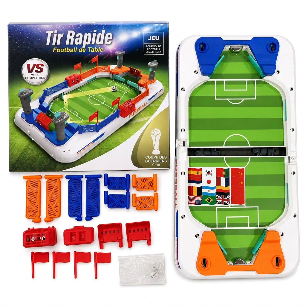 Jeu de babyfoot de combat à 2 joueurs, jouet de société interactif de babyfoot pour enfants