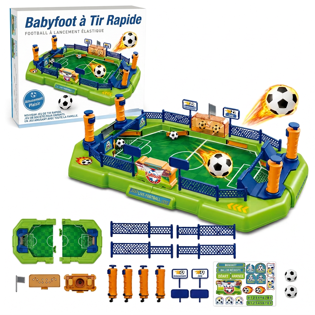 Jeu de babyfoot de combat à 2 joueurs, jouet de société interactif de babyfoot pour enfants