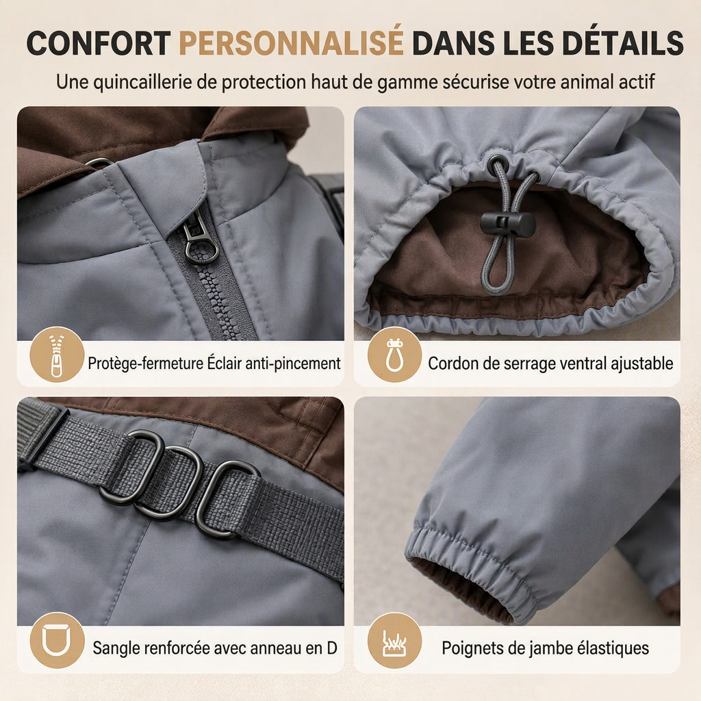 ⏳50% de réduction limitée dans le temps💥Manteau d'hiver rembourré chaud pour chien, imperméable et coupe-vent, vêtement d'extérieur pour automne et hiver