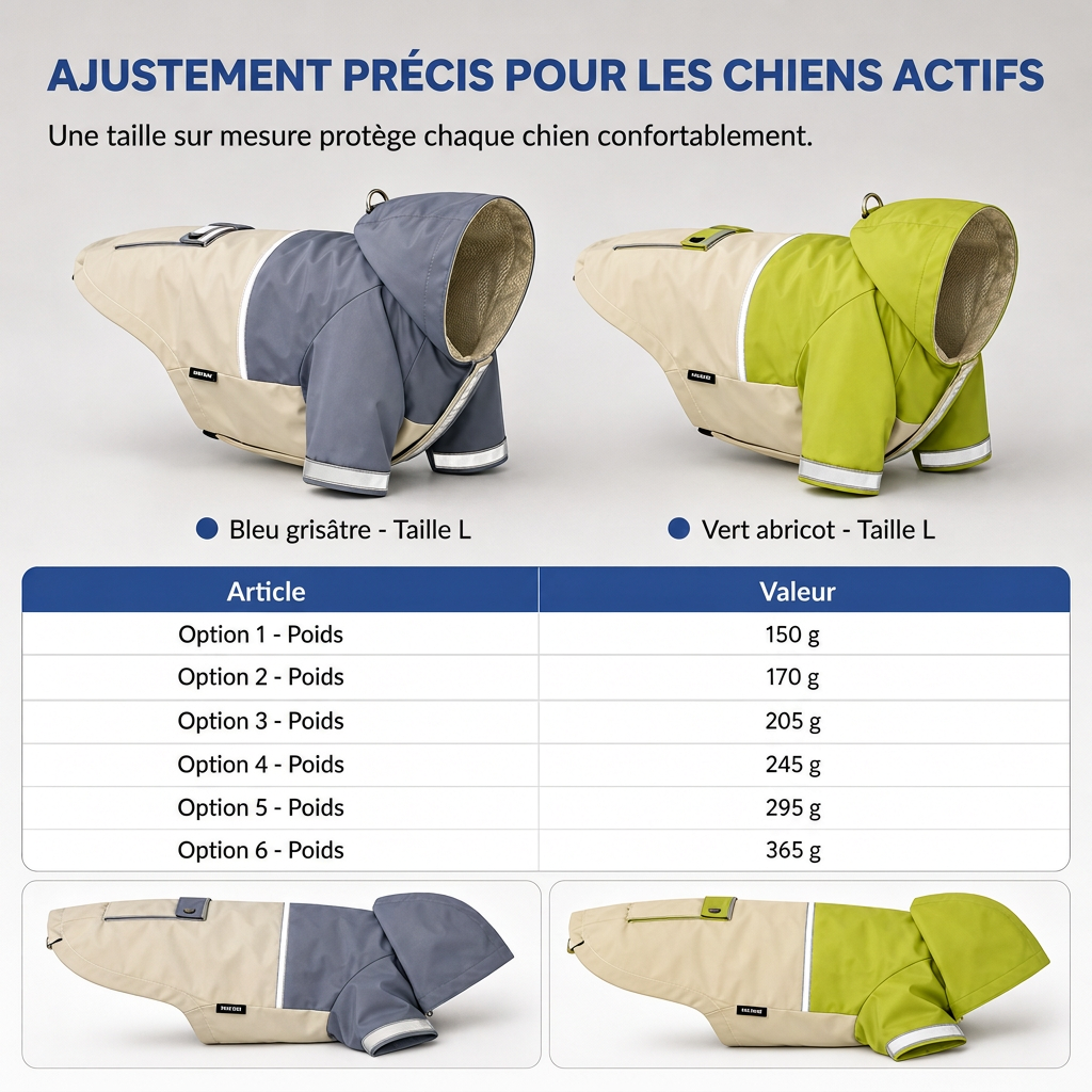 ⏳Offre spéciale à durée limitée⏰Manteau de pluie pour chien imperméable, coupe colorée, équipement extérieur pour animaux de compagnie avec protection des pattes anti-saleté