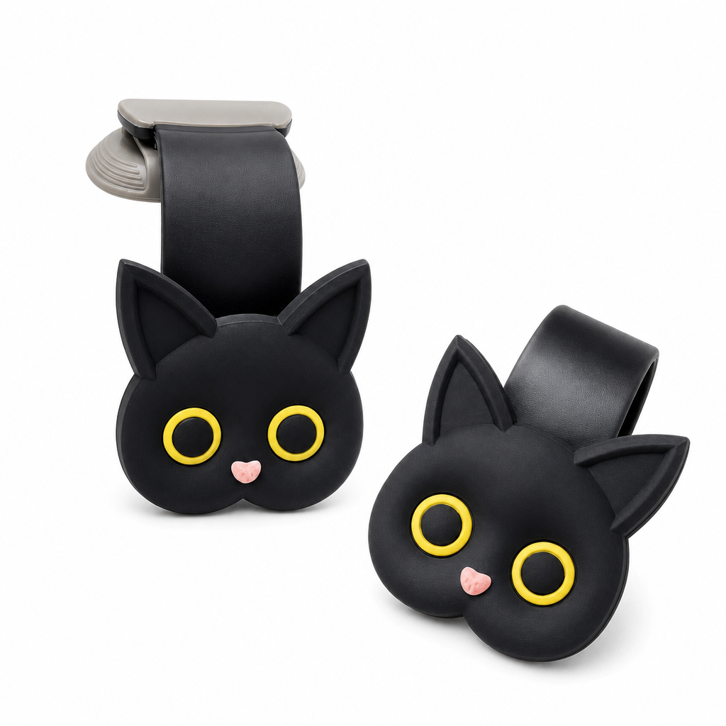 📢📢50% DE RÉDUCTION !! ⏰Crochet universel pour appuie-tête de siège auto de chat cartoon, Organiseur et cintre pour rangement dans la voiture