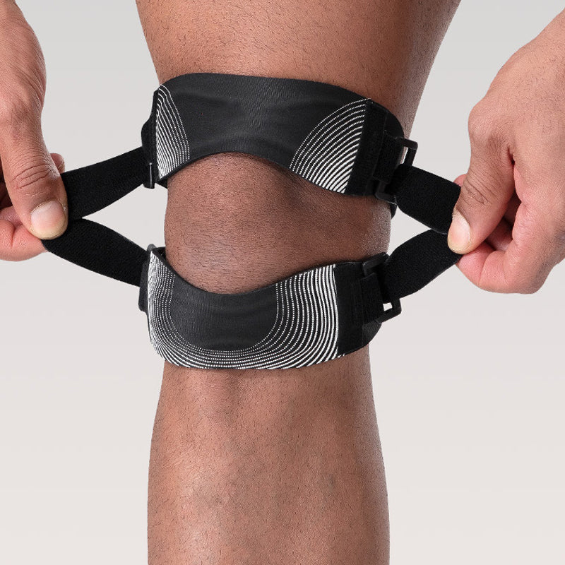 📢📢 -50% !! ⏰🏃 Genouillère de soutien rotulienne réglable - Double sangle pour un soutien actif et un confort quotidien ✨