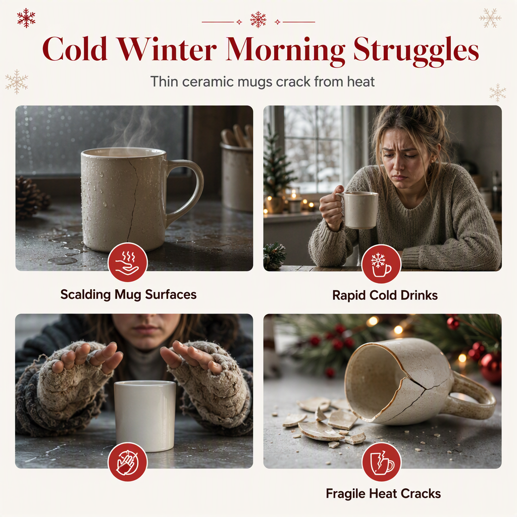 📢📢50 % DE RÉDUCTION !! ⏰Mug de Noël en Céramique Bonhomme de Neige