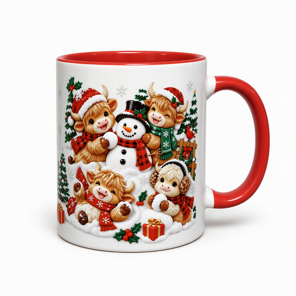 📢📢50 % DE RÉDUCTION !! ⏰Mug de Noël en Céramique Bonhomme de Neige