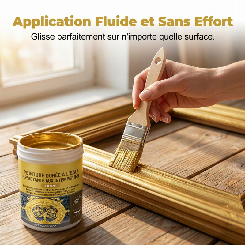 🥳PROMOTION EXCEPTIONNELLE 2026🥳💞PLUS DE 50 000 VENTES !🏠✨ -50% ! Peinture dorée résistante aux intempéries – formulation à base d’eau, éclat intense. Sans danger pour le métal, le bois et la pierre. Tenue garantie par tous les temps ! 🖌️💛