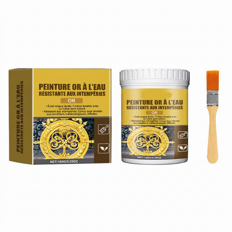 🥳PROMOTION EXCEPTIONNELLE 2026🥳💞PLUS DE 50 000 VENTES !🏠✨ -50% ! Peinture dorée résistante aux intempéries – formulation à base d’eau, éclat intense. Sans danger pour le métal, le bois et la pierre. Tenue garantie par tous les temps ! 🖌️💛