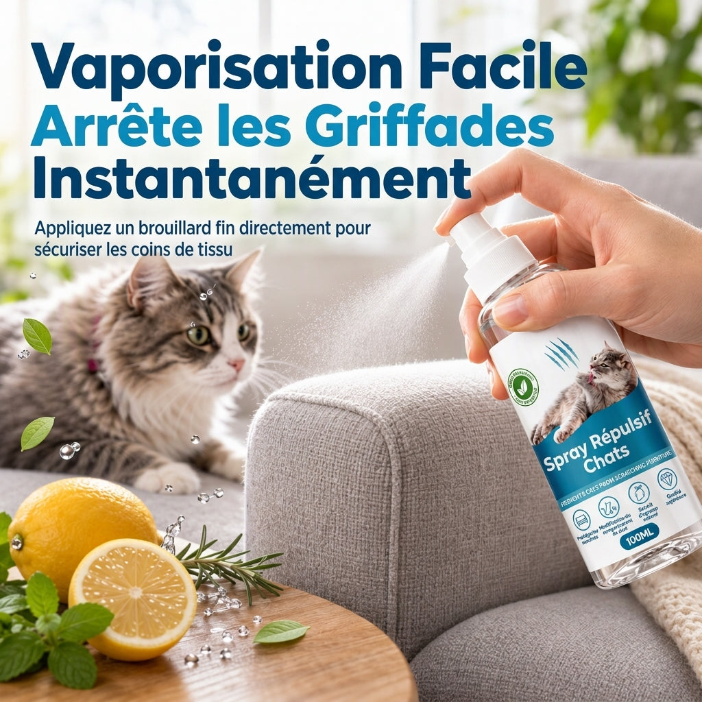 Spray Disuasif pour Grattage de Chat