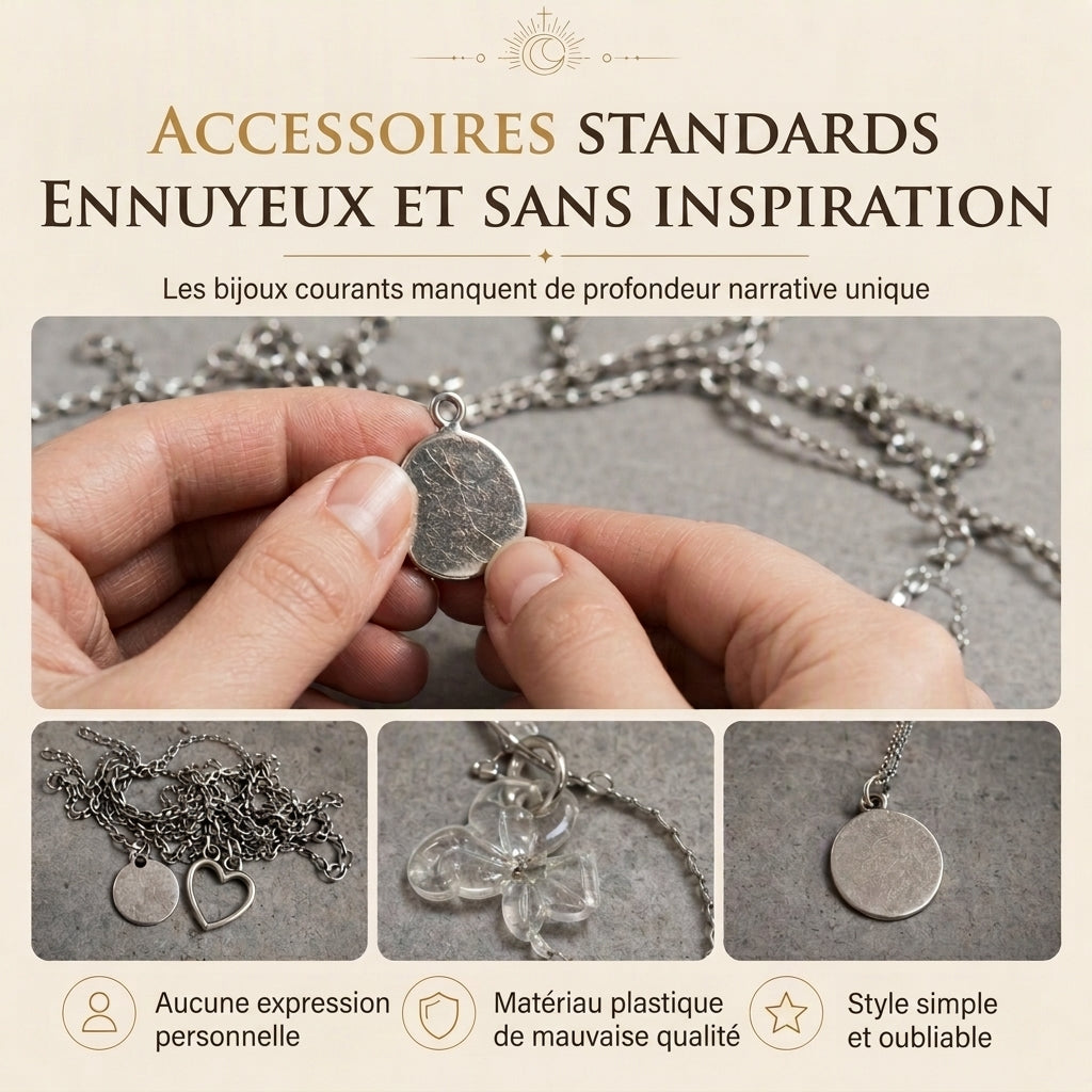 📢📢 50 % DE RÉDUCTION !! ⏰ Mini carte de tarot avec chaîne pour femme, bijou